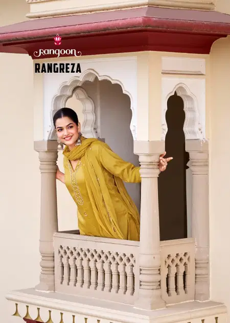 Rangreza By Rangoon Viscose Kurti With Bottom Dupatta Wholesale Online
